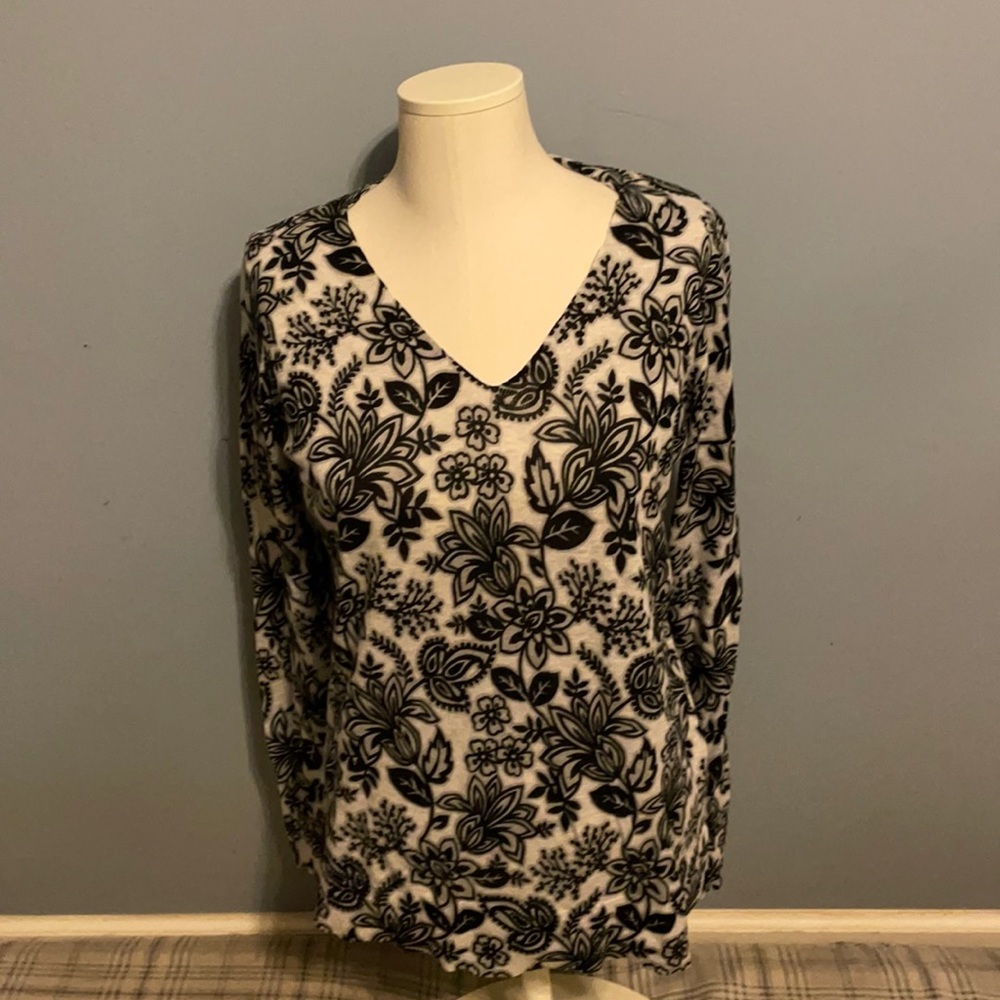 Loft sweater with floral design